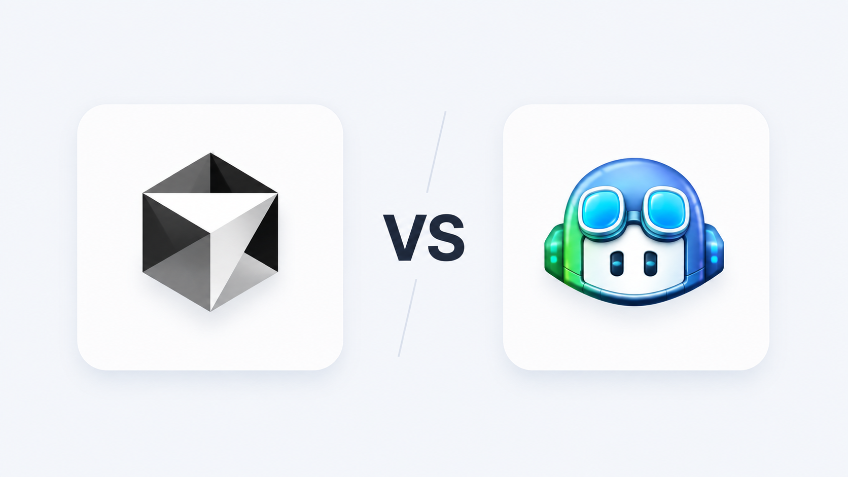 Cursor vs GitHub Copilot AI coding assistant comparison thumbnail featuring both logos with a VS symbol.